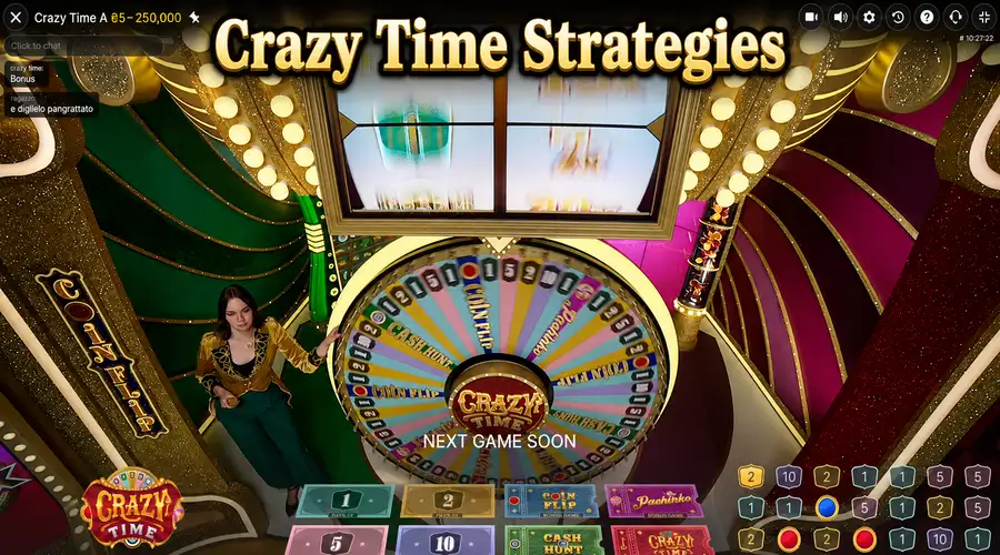 Stratégies à Crazy Time en ligne